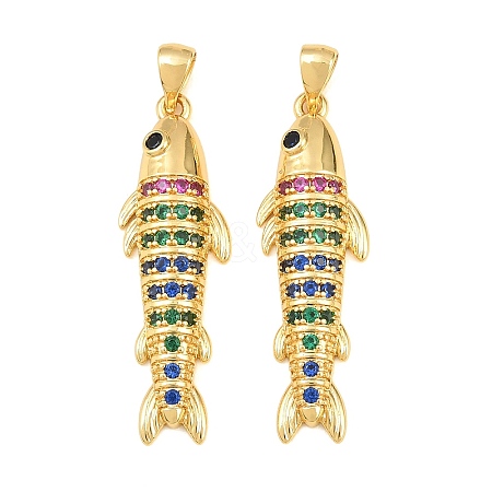 Brass Micro Pave Cubic Zirconia Pendants CU-CBAB3AD-10G-03-1
