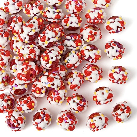 Opaque Acrylic Beads SACR-YW0002-78A-01-1