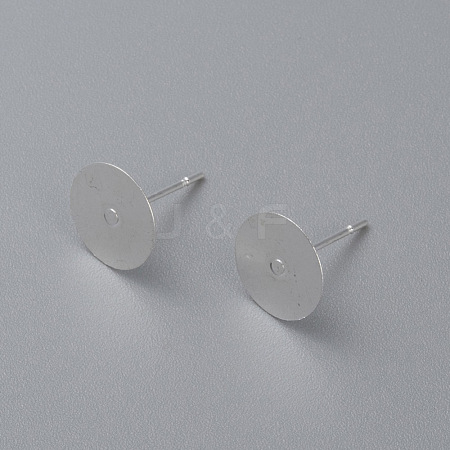 304 Stainless Steel Stud Earring Findings STAS-H436-24S-10mm-1