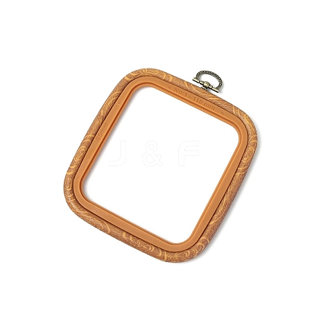 Square ABS Plastic Cross Stitch Embroidery Hoops PW-WG80845-02-1