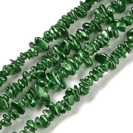 Electroplate Glass Beads Strands GLAA-P062-B03-1