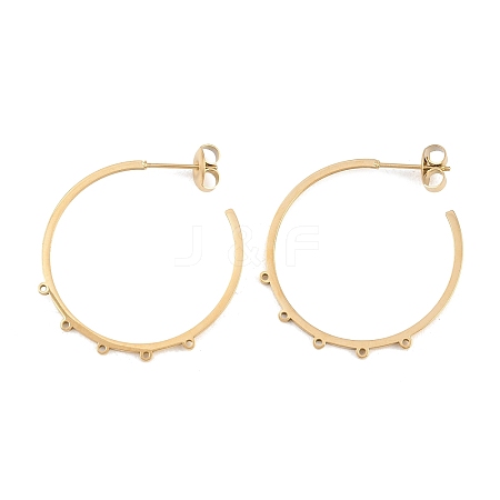 304 Stainless Steel Stud Earring Findings STAS-C182-01B-G-1