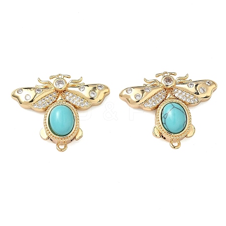 Brass Micro Pave Clear Cubic Zirconia Box Clasps KK-C075-43B-G-1