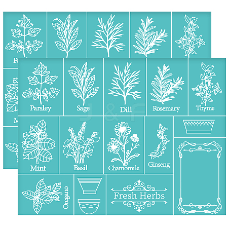 Self-Adhesive Silk Screen Printing Stencil DIY-WH0338-164-1