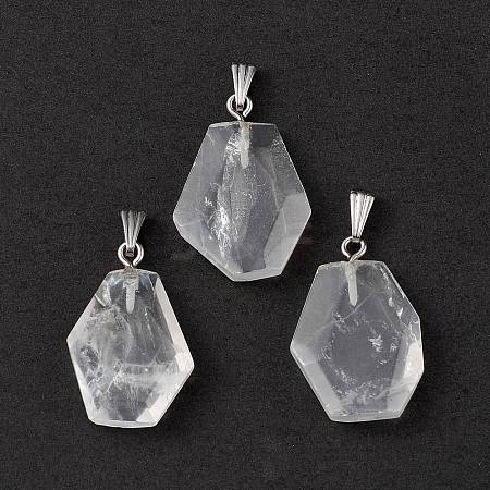 Natural Quartz Crystal Pendants G-F739-03P-04-1