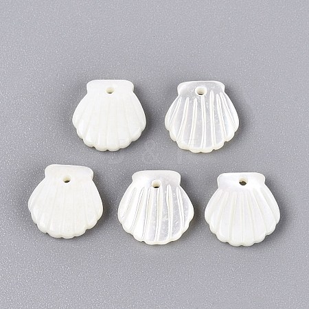 Natural Trochus Shell Carved Pendants SHEL-Q028-06-1