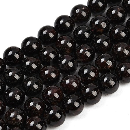 Natural Garnet Bead Strands G-P217-33-11mm-01-1
