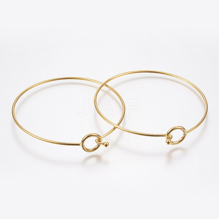 Ion Plating(IP) 304 Stainless Steel Expandable Bangle Making LS-STAS-F148-01G-1