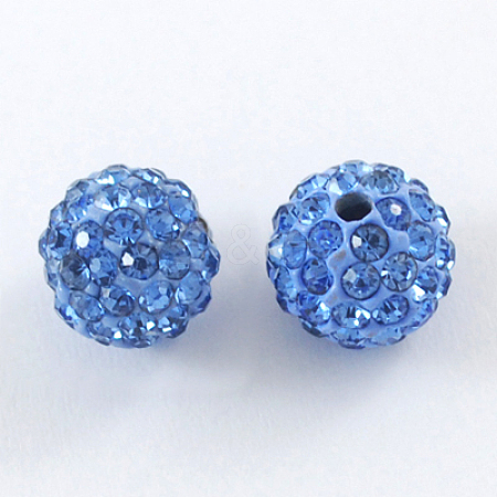 Pave Disco Ball Beads RB-A170-8mm-13-1