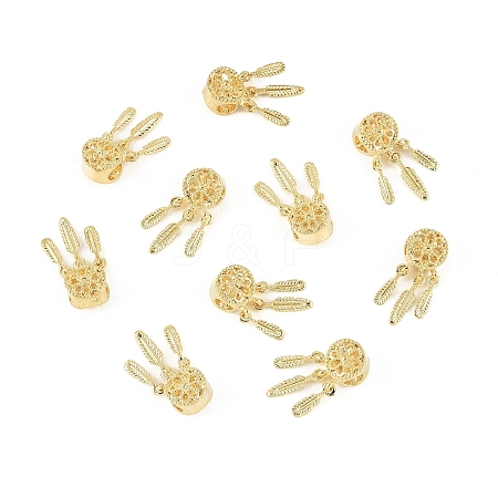 10Pcs Alloy European Beads FIND-YW0009-83G-1
