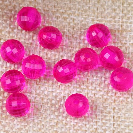 Transparent Acrylic Beads TACR-NH0001-E-16-1