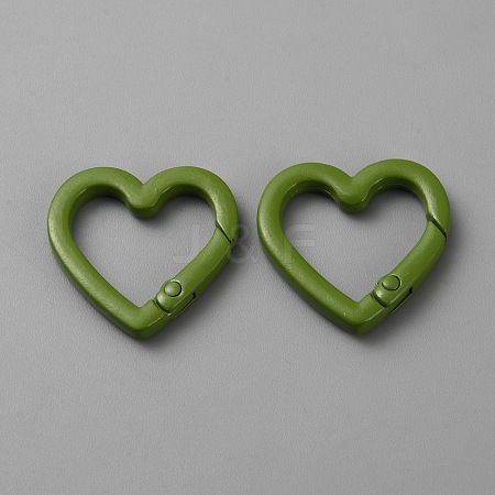 Zinc Alloy Spring Gate Rings AJEW-WH0471-106M-1