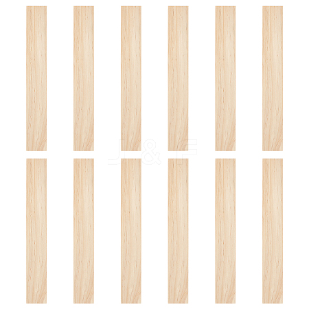 Unfinished Pine Wood Rectangle Shape Slices WOOD-WH0002-63B-1