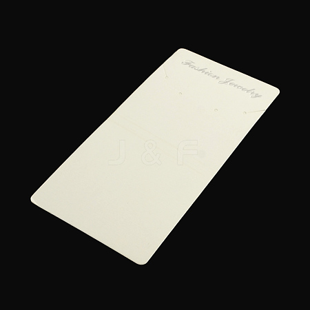 Rectangle Shape Cardboard Necklace Display Cards X-CDIS-Q001-17-1