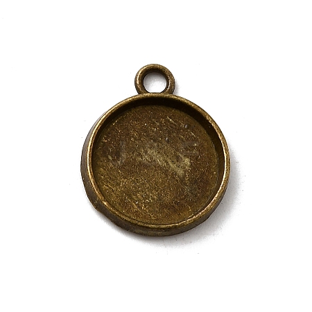 Tibetan Style Pendant Cabochon Settings TIBE-A23176-AB-FF-1