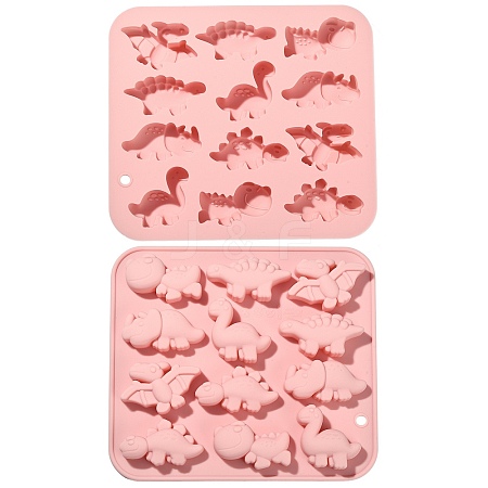 Cartoon Dinosaur Food Grade Silicone Molds DIY-CJC0006-02-1