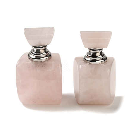 Natural Rose Quartz Dropper Perfume Bottles DJEW-H010-02P-02-1