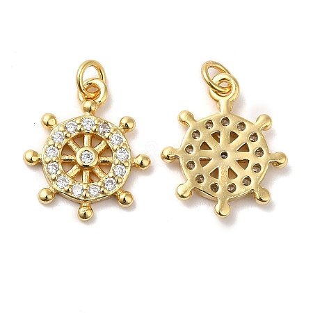 925 Sterling Silver Micro Pave Cubic Zirconia Charms STER-I010-25G-1