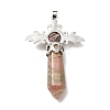 Natural Rhodonite Pendants G-B033-01P-07-3