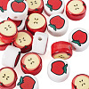 20Pcs 2 Styles Christmas Theme Handmade Porcelain Beads PORC-TA0001-54-3