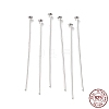 Rhodium Plated 925 Sterling Silver Flat Head Pins STER-M117-03C-P-1