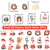 80Pcs 20 Styles Christmas Theme Alloy Enamel Pendants ENAM-SC0007-15-2