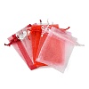 40Pcs 4 Colors Organza Bags Jewellery Storage Pouches Wedding Favour Party Mesh Drawstring Gift OP-FS0001-03C-3