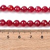 Lab Grown Red Corundum Beads Strands G-Z123-A01-6mm-5