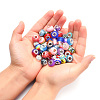 Acrylic & Resin & Polymer Clay Rhinestone European Beads FPDL-S015-04G-3