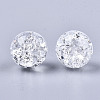 Transparent Crackle Acrylic Round Beads Strands LS-CCG-R002-12mm-01-2