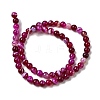 Natural Banded Agate Beads Strands G-I392-A01-6mm-01-3