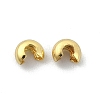 Brass Crimp Beads Covers KK-P232-14G-2