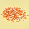 200Pcs Flat Round Acrylic Enamel Beads MACR-FS0001-88-7