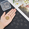 80Pcs 4 Colors Eco-Friendly Plastic Earring Hooks STAS-FH0002-15-3