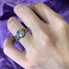 Oval Natural Opal Finger Rings WG1B0CA-01-2