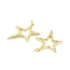 Rack Plating Brass Pendants KK-C056-03G-2