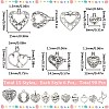 90Pcs 15 Style Tibetan Style Alloy Pendants TIBEP-SC0002-55-2