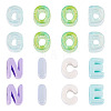 100Pcs 2 Styles UV Plating Rainbow Iridescent Acrylic Beads OACR-TA0004-59-1