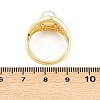 Brass Micro Pave Cubic Zirconia Finger Rings for Women RJEW-D340-02G-06-2
