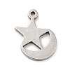 201 Stainless Steel Pendants STAS-P312-18P-1