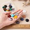 Fashewelry 24Pcs 12 Style Natural & Synthetic Gemstone Cabochons G-FW0001-05-15