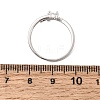 Adjustable Brass Micro Pave Cubic Zirconia Cuff Open Rings CU-CBABA66-05P-5