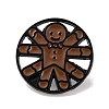 Christmas Theme Gingerbread Enamel Pins JEWB-M043-08B-1