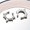 304 Stainless Steel Spike Clip on Nose Rings AJEW-A062-05P-03-3