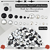 60G ABS Plastic Imitation Pearl Cabochons MRMJ-SC0001-27C-2