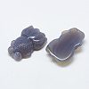 Natural Grey Agate Pendants G-T122-14D-2