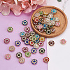 Yilisi 300Pcs 15 Style Flower Shape Rhinestone Buttons RB-YS0001-02-14