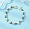 Shell Pearl & Non-Magnetic Synthetic Hematite Beaded Bracelets for Women BJEW-JB12897-1