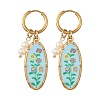 Printed 304 Stainless Steel Huggie Hoop Earrings EJEW-JE07394-4