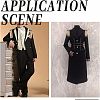 2Pcs Fashion Iron Chain Tassel Epaulettes AJEW-FH0003-80-6